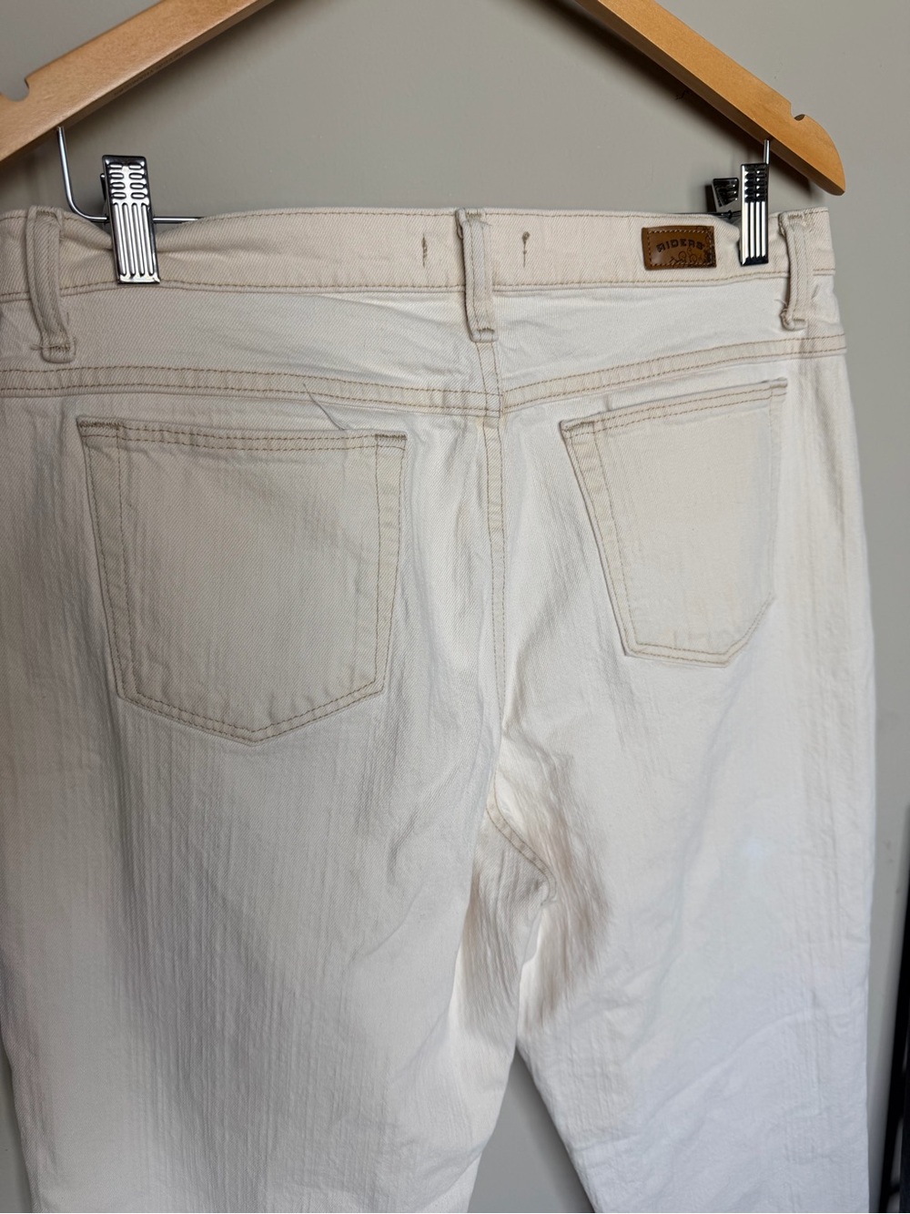 Lee Women's Off-White Straight Leg Jeans - Picture 7 of 11